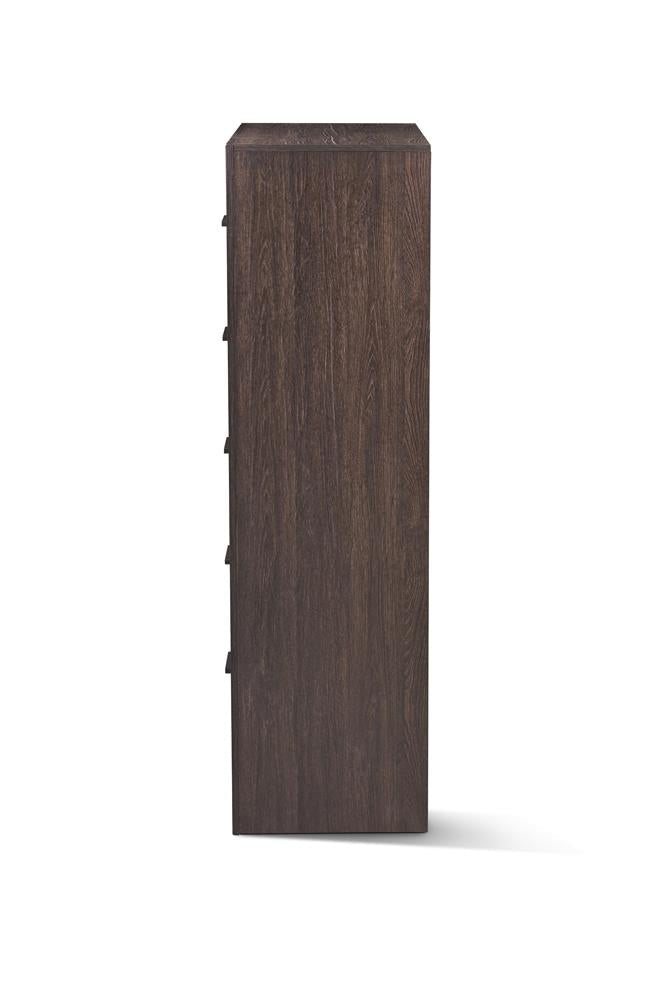Dewcrest 5-drawer Chest Caramel and Licorice - What A Room
