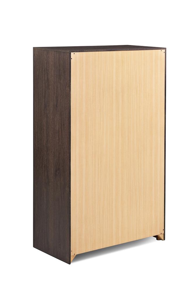 Dewcrest 5-drawer Chest Caramel and Licorice - What A Room