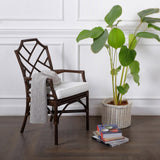 Kara Rattan Dining Side Arm Chair - What A Room