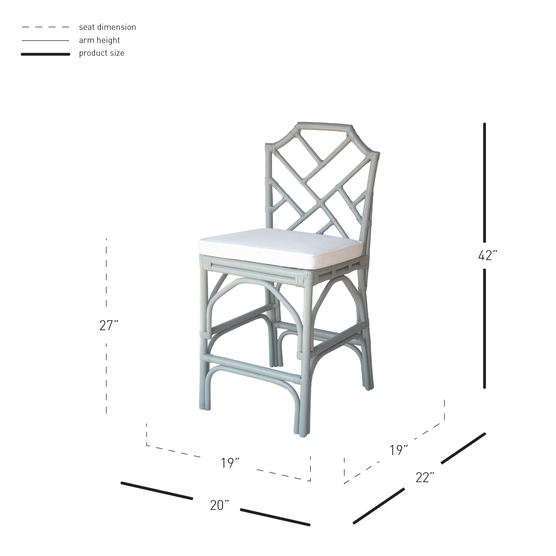 Kara Rattan Counter Stool - What A Room