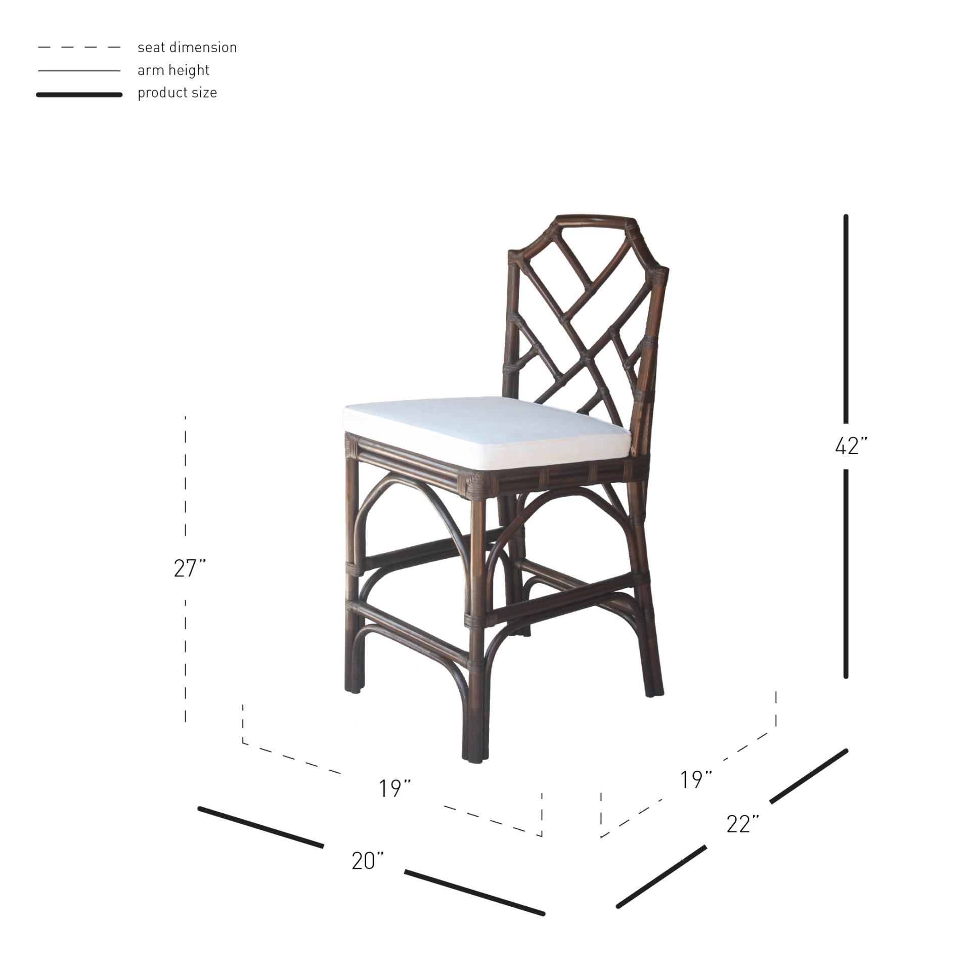 Kara Rattan Counter Stool - What A Room