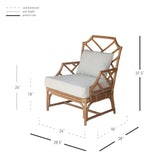 Kara Rattan Accent Arm Chair - What A Room