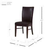 Milton Bonded Leather Dining Side Chair - What A Room