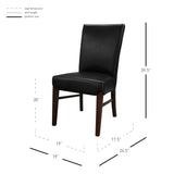 Milton Bonded Leather Dining Side Chair - What A Room
