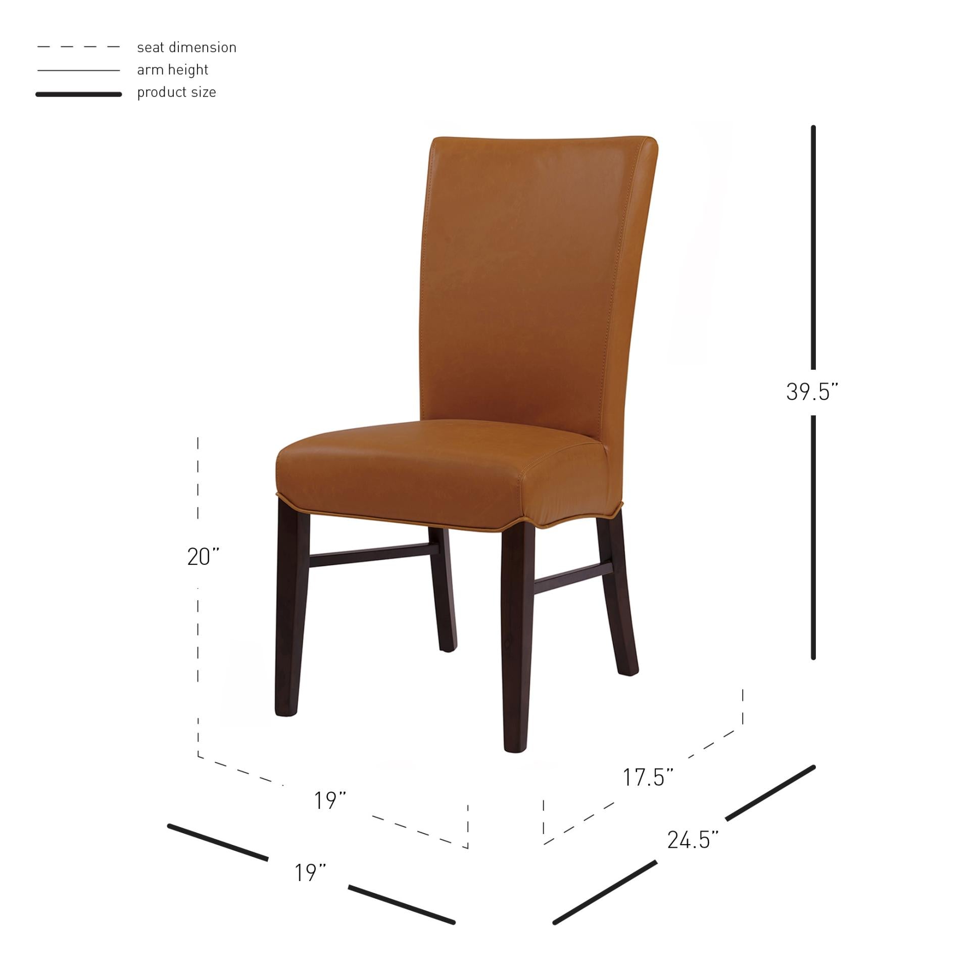 Milton Bonded Leather Dining Side Chair - What A Room