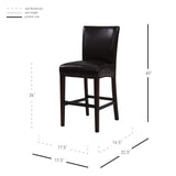 Milton Bonded Leather Counter Stool - What A Room