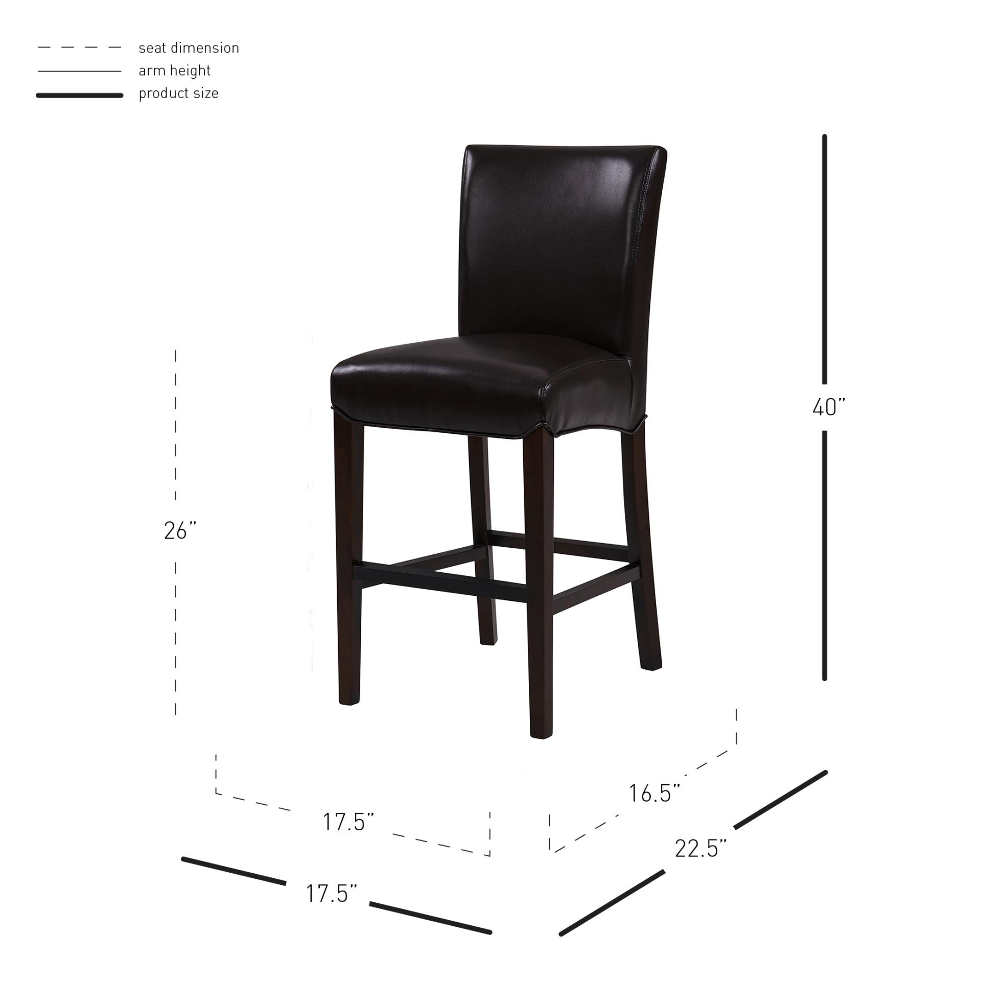 Milton Bonded Leather Counter Stool - What A Room