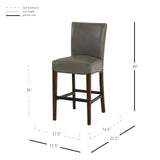 Milton Bonded Leather Counter Stool - What A Room