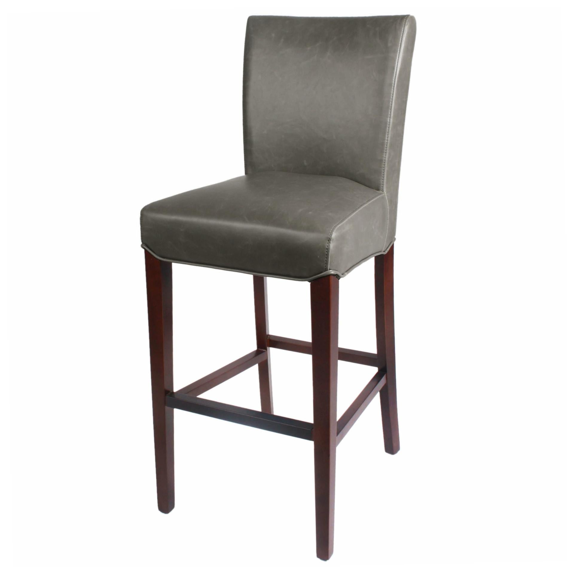 Milton Bonded Leather Bar Stool - What A Room