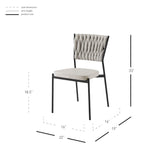 Leander KD Fabric/ PU Dining Side Chair - What A Room