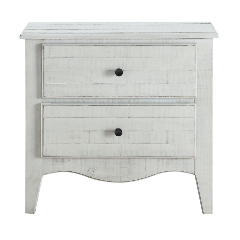 Ella Solid Wood Two Drawer Nightstand - What A Room