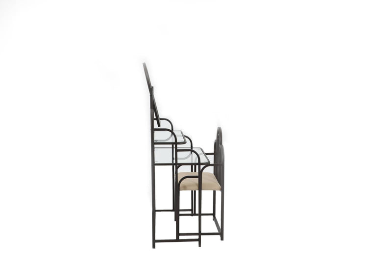 2-piece Vanity Set Tan and Bronze - What A Room