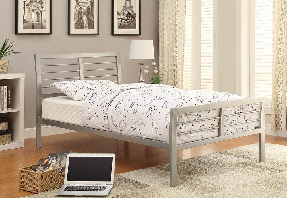 Cooper Metal Bed Silver - What A Room