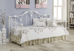 Twin Metal Daybed with Floral Frame White - What A Room