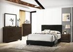 Conner Upholstered Panel Bed Black - What A Room