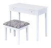 2-piece Vanity Set White and Zebra - What A Room