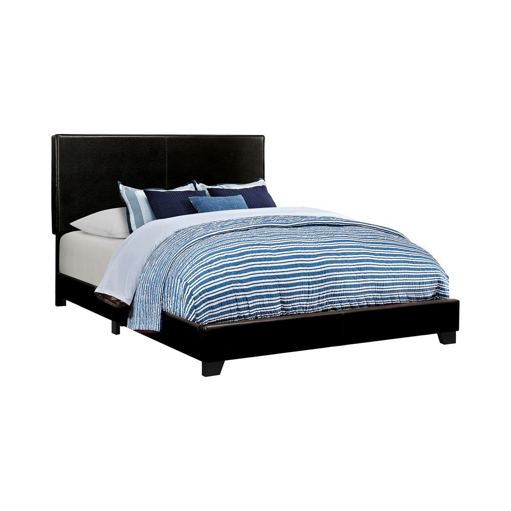 Dorian Upholstered Bed Black - What A Room