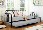 Twin Metal Daybed with Trundle Black - What A Room