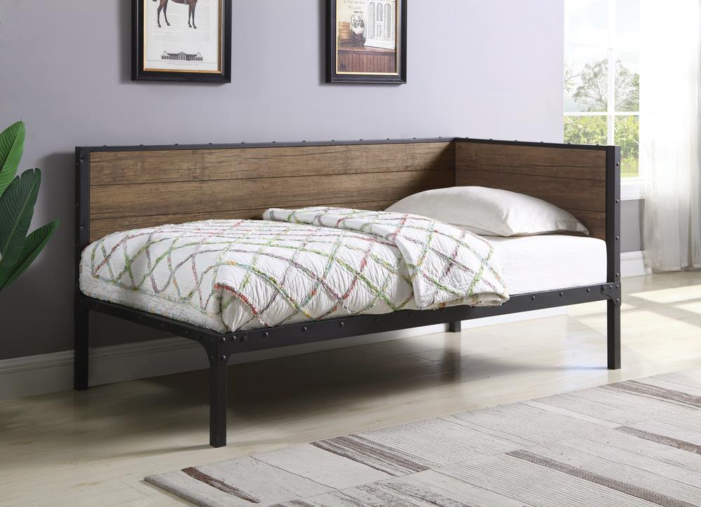 Getler Daybed Weathered Chestnut and Black - What A Room