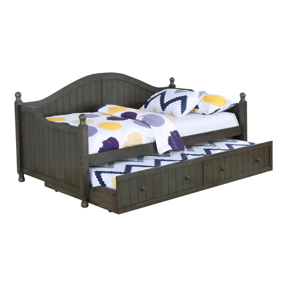 Julie Twin Daybed with Trundle Warm Grey - What A Room