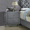 Sandboard 2-drawer Button Tufted Nightstand Grey - What A Room