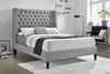 Summerset Button Tufted Upholstered Bed Light Grey - What A Room
