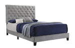 Warner Upholstered Bed Grey - What A Room