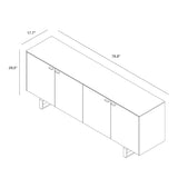 Alvarado 79" Sideboard - What A Room