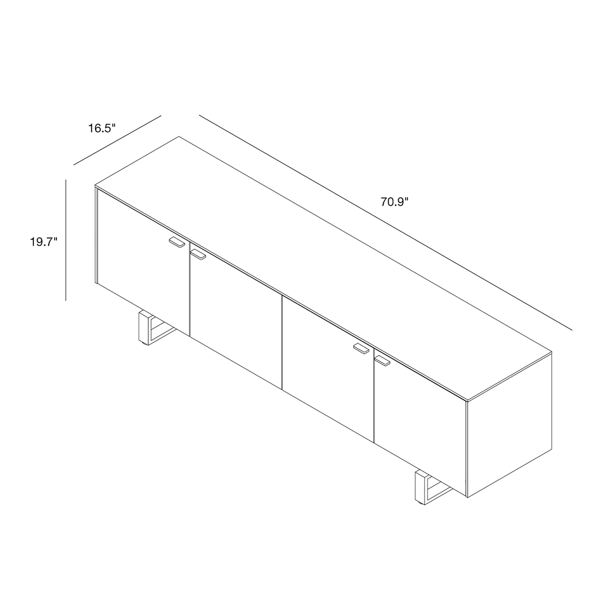 Alvarado 71" Media Stand - What A Room
