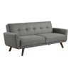 Hilda Tufted Upholstered Sofa Bed Grey - What A Room