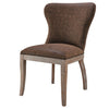 Dorsey PU Dining Side Chair Drift Wood Legs - What A Room