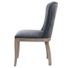 Dorsey PU Dining Side Chair Drift Wood Legs - What A Room