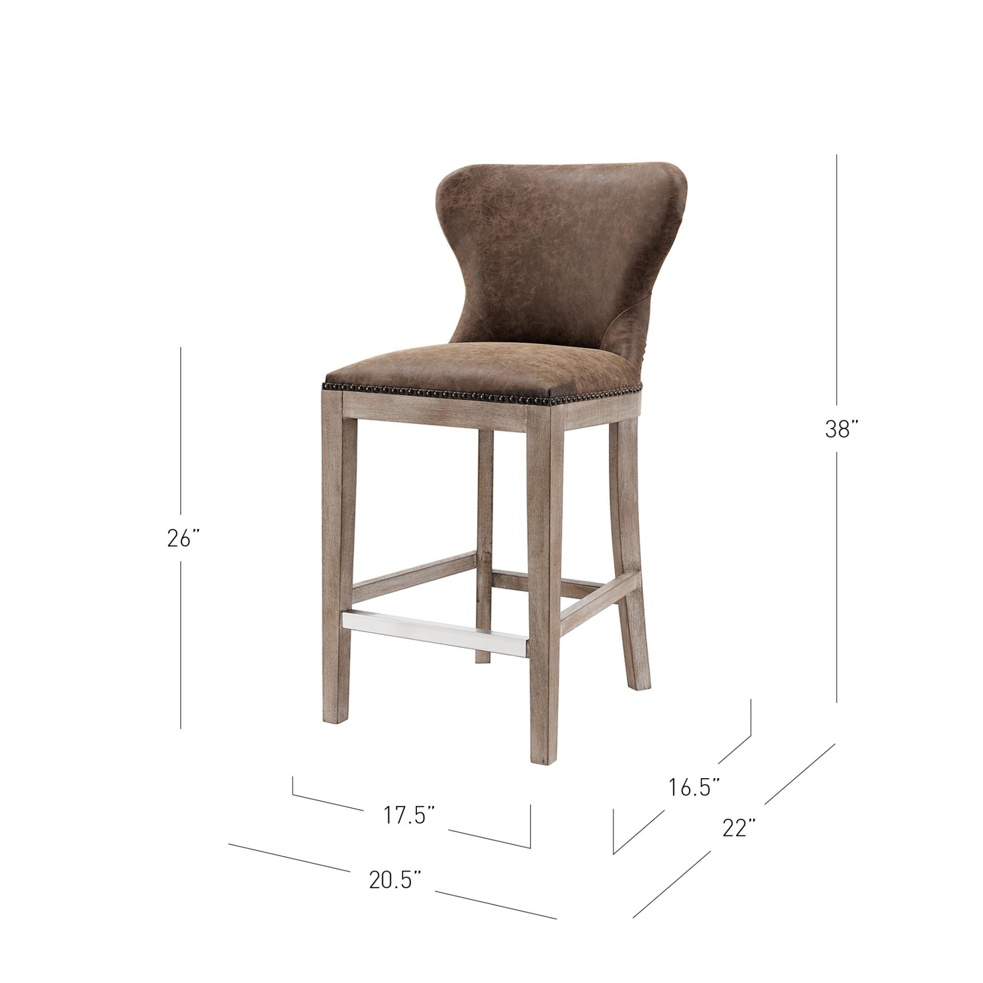 Dorsey PU Counter Stool - What A Room