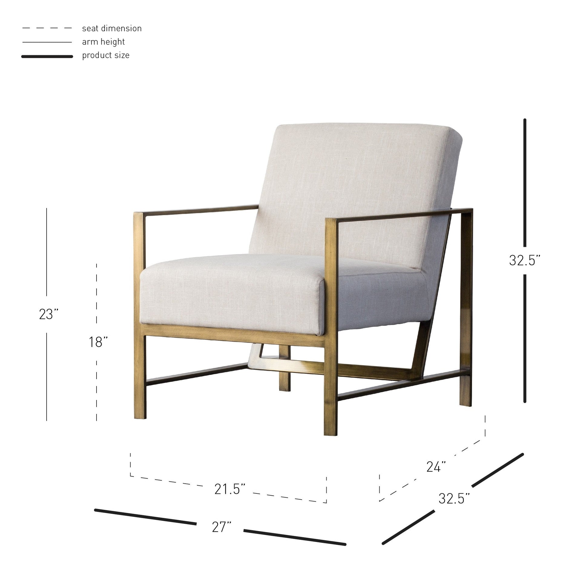 Francis Fabric Accent Arm Chair - What A Room