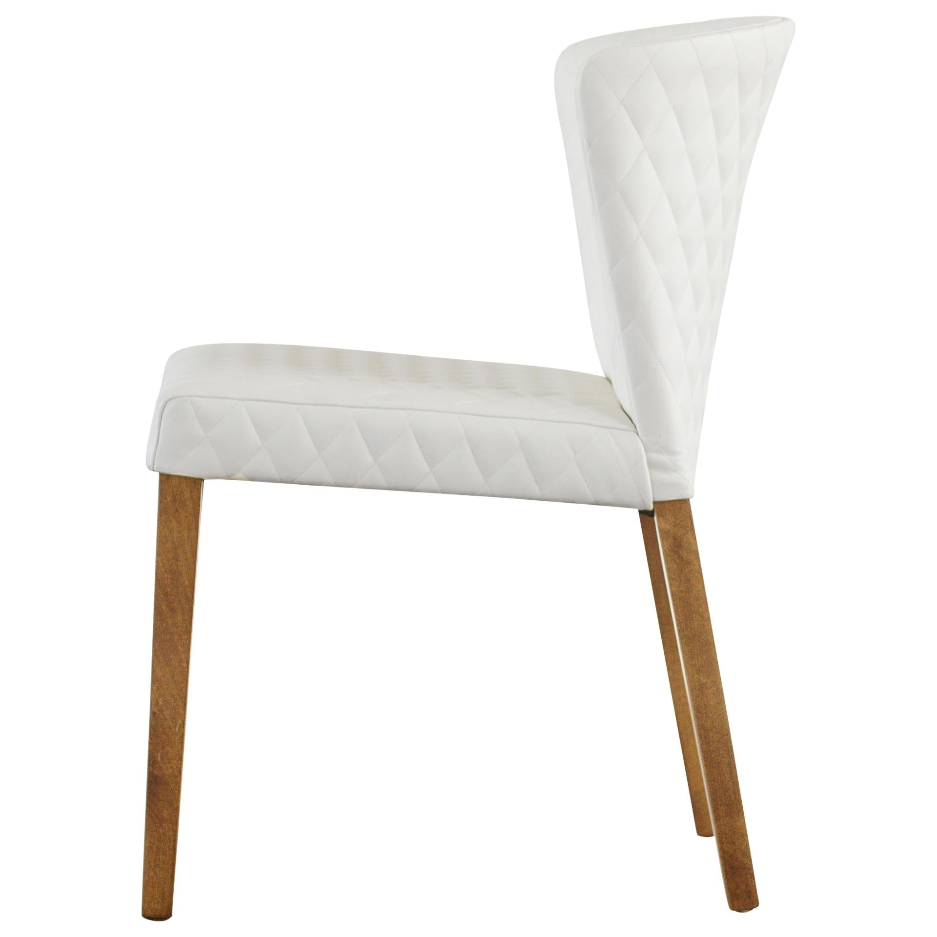 Albie KD Diamond Stitching PU Dining Side Chair - What A Room