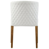 Albie KD Diamond Stitching PU Dining Side Chair - What A Room