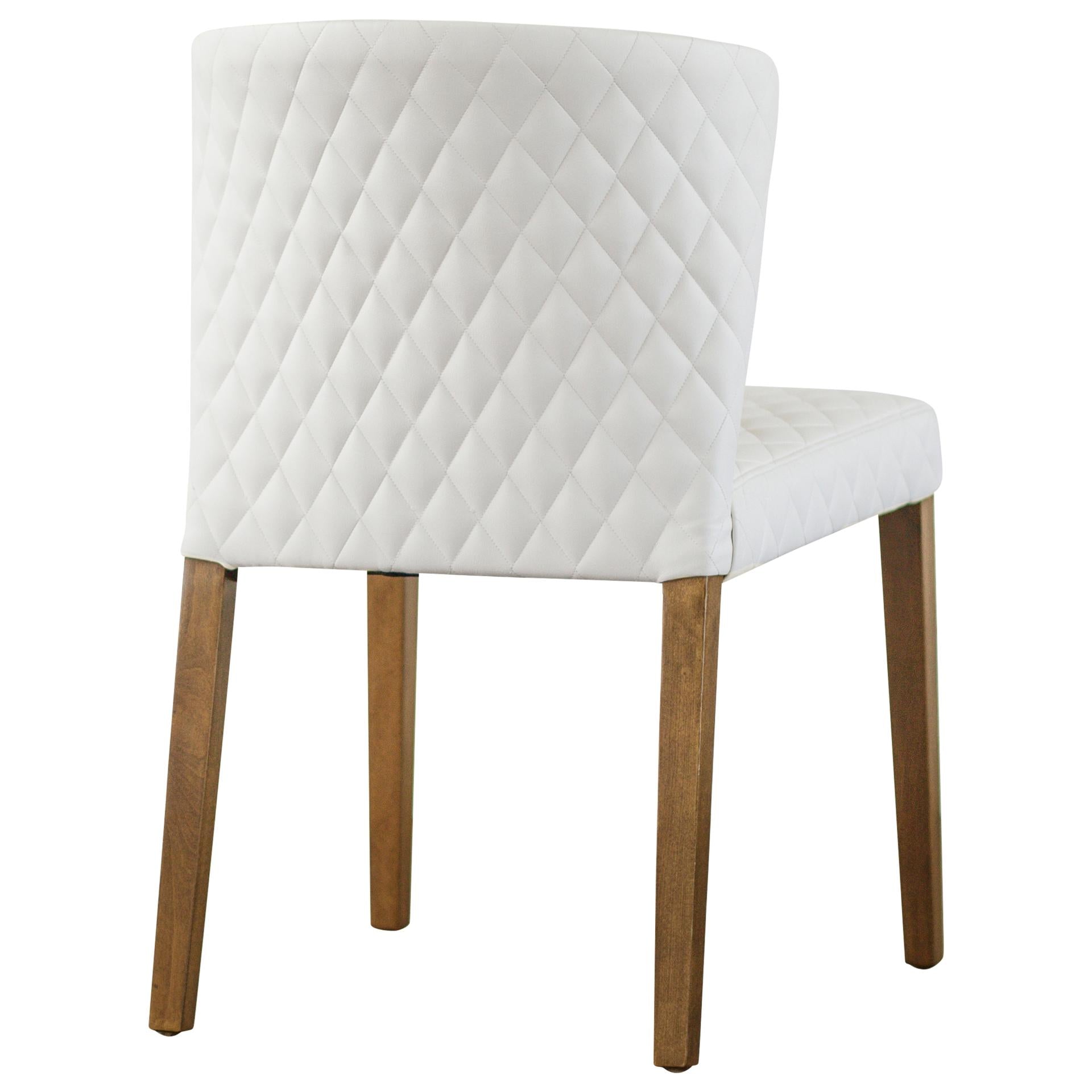 Albie KD Diamond Stitching PU Dining Side Chair - What A Room