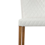 Albie KD Diamond Stitching PU Dining Side Chair - What A Room