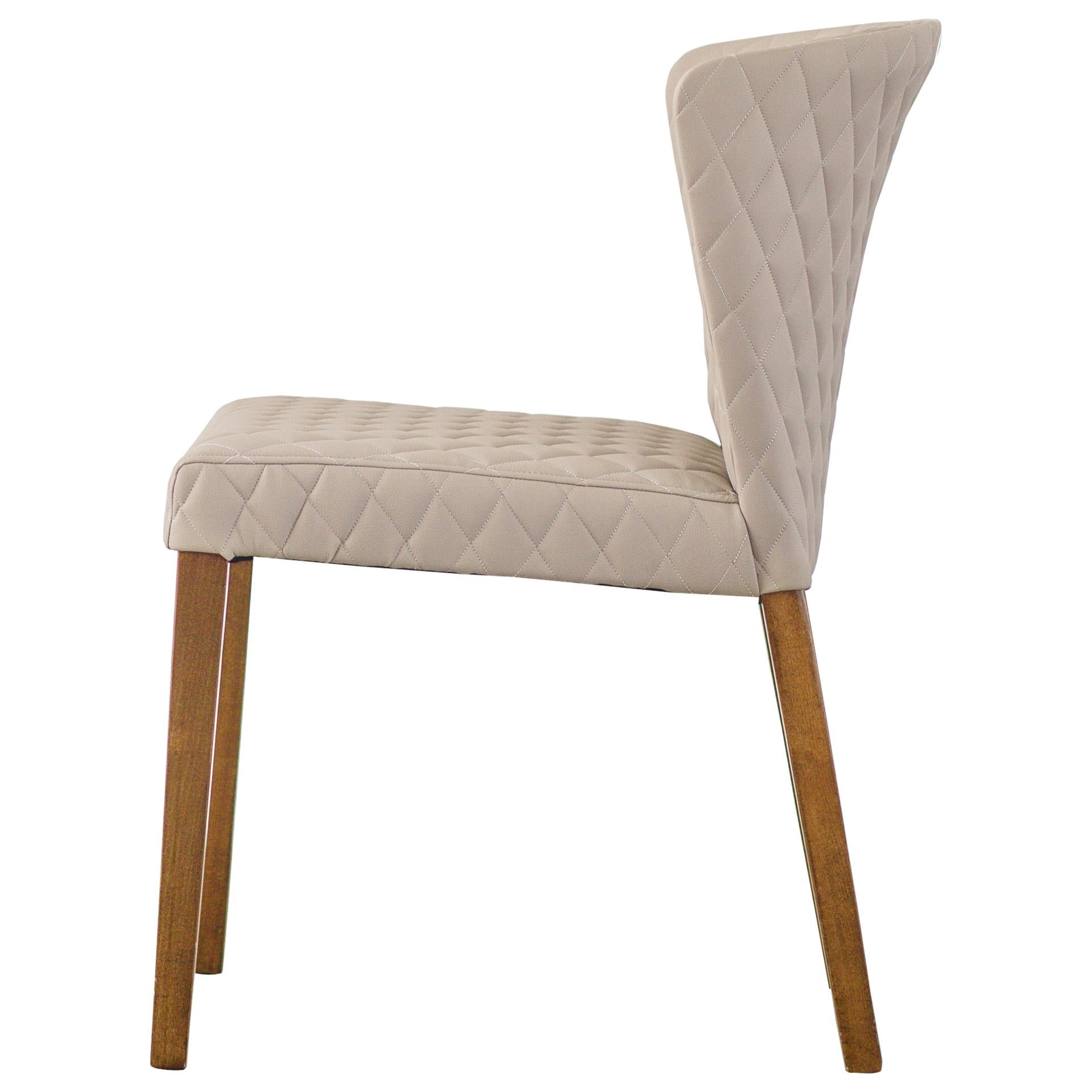 Albie KD Diamond Stitching PU Dining Side Chair - What A Room