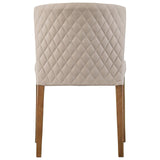 Albie KD Diamond Stitching PU Dining Side Chair - What A Room