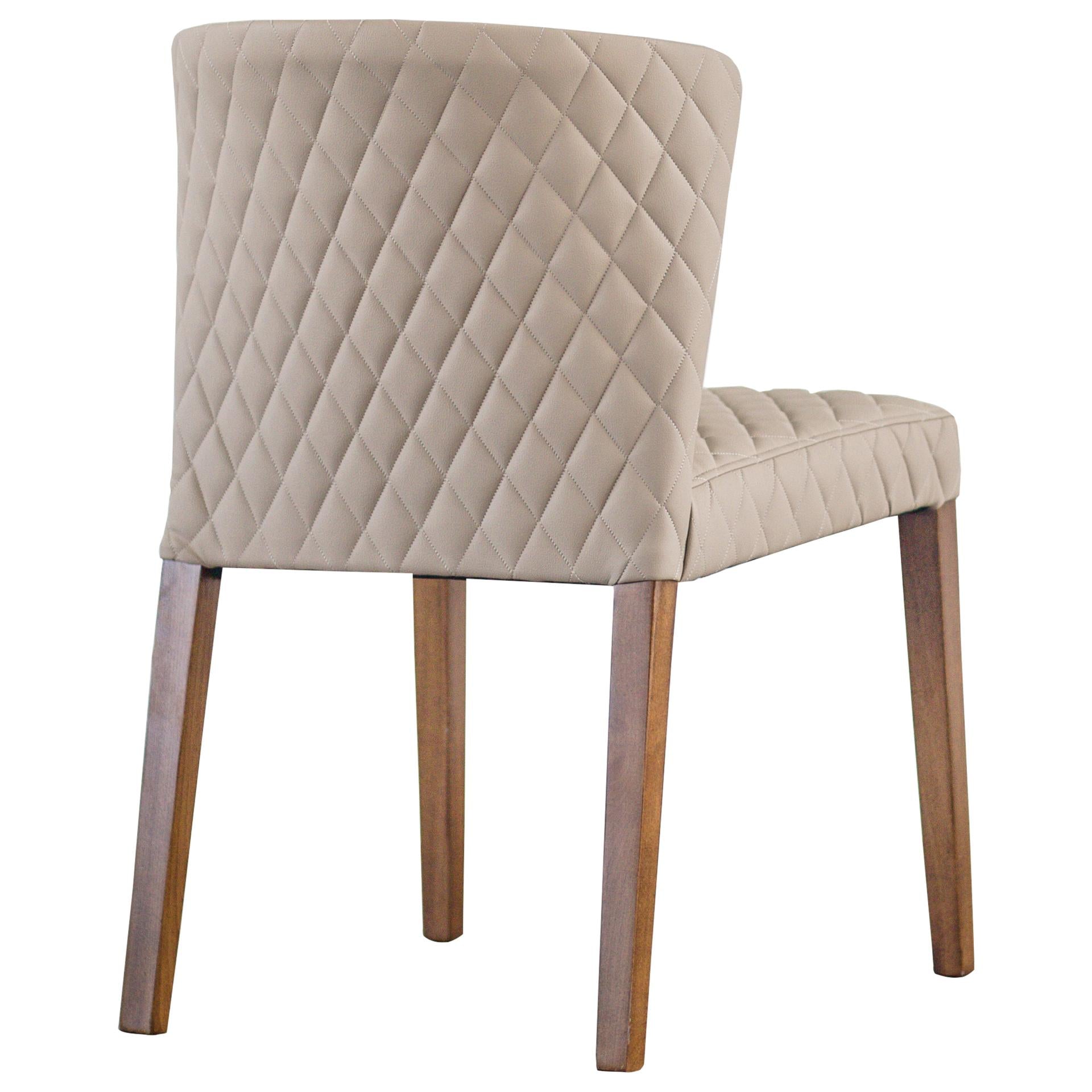 Albie KD Diamond Stitching PU Dining Side Chair - What A Room