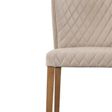 Albie KD Diamond Stitching PU Dining Side Chair - What A Room