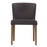 Albie KD Diamond Stitching PU Dining Side Chair - What A Room