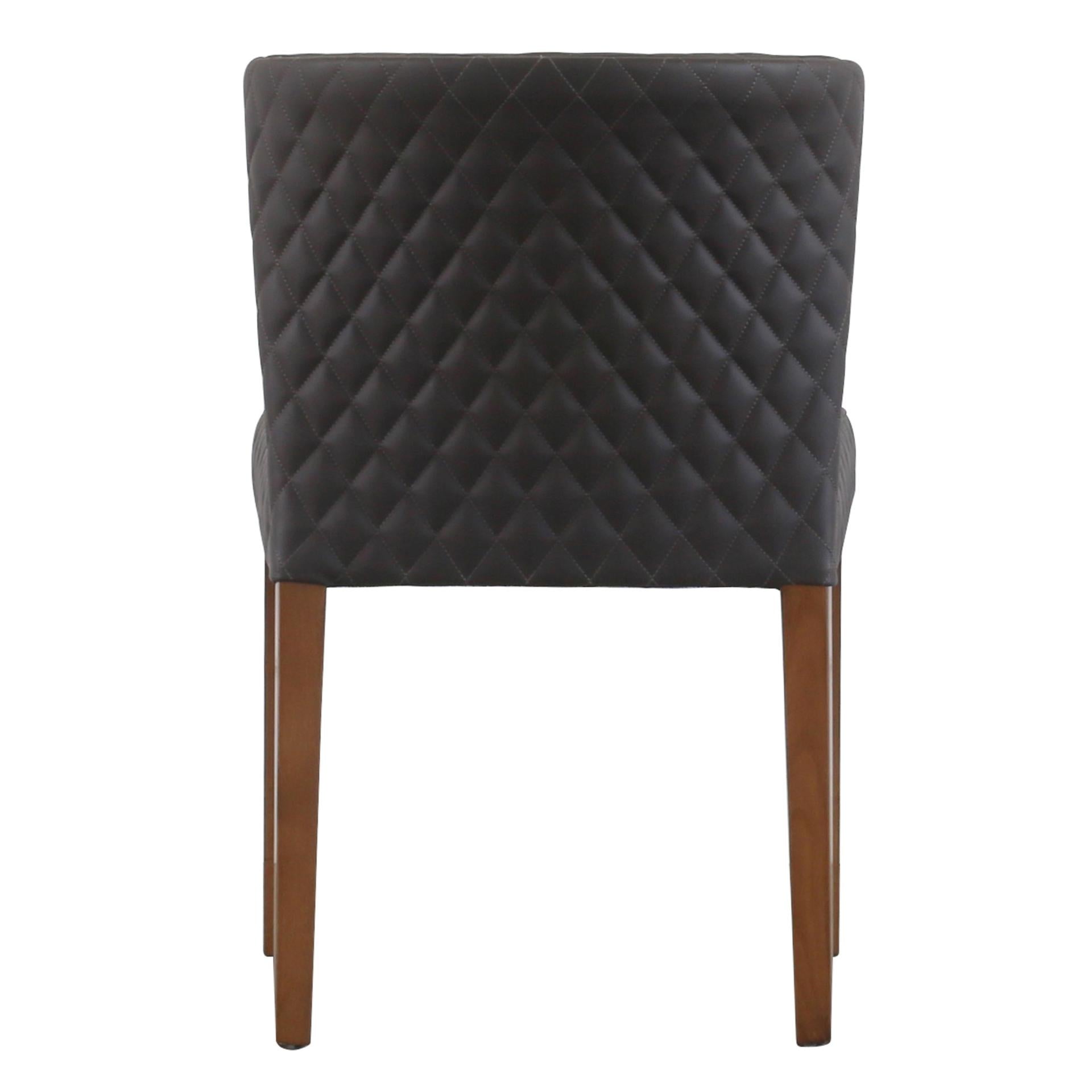 Albie KD Diamond Stitching PU Dining Side Chair - What A Room