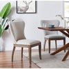 Dorsey Fabric Dining Side Chair Drift Wood Legs - What A Room
