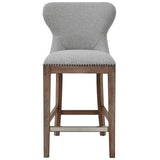 Dorsey Fabric Counter Stool Drift Wood Legs - What A Room