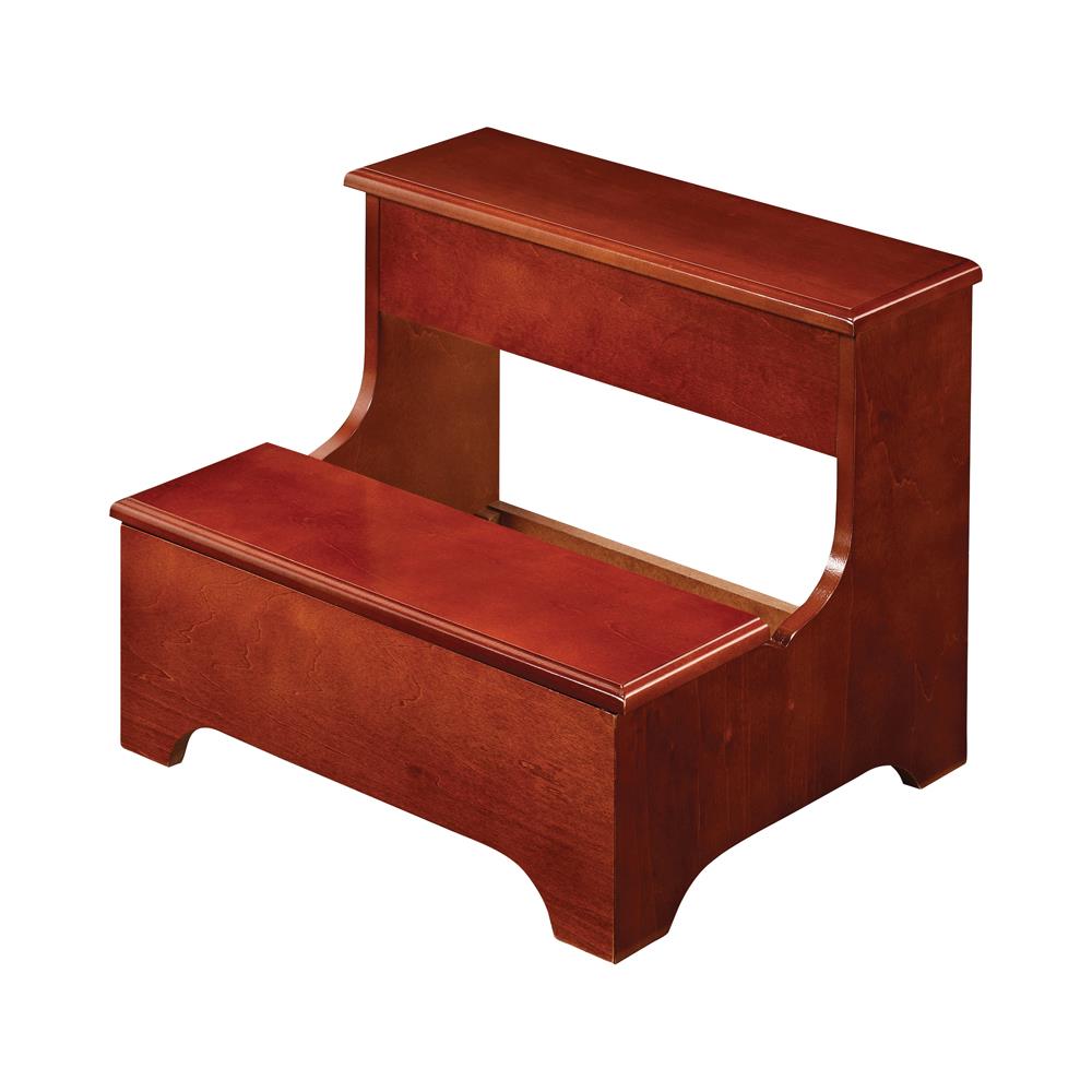2-tier Step Stool with Hidden Storage Warm Brown - What A Room