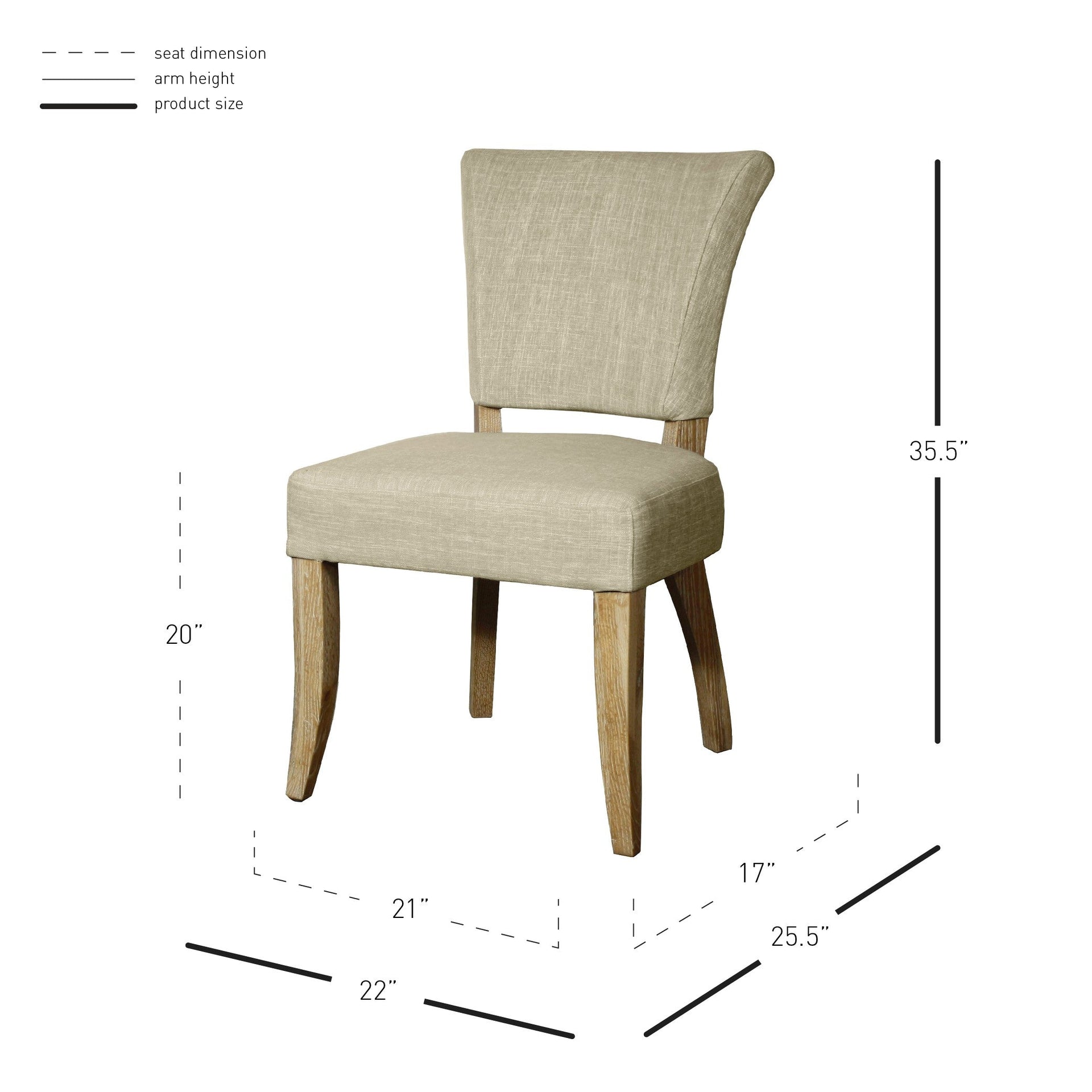Austin Fabric Dining Side Chair - What A Room