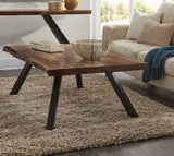 Reese Live Edge Rectangular Coffee Table - What A Room