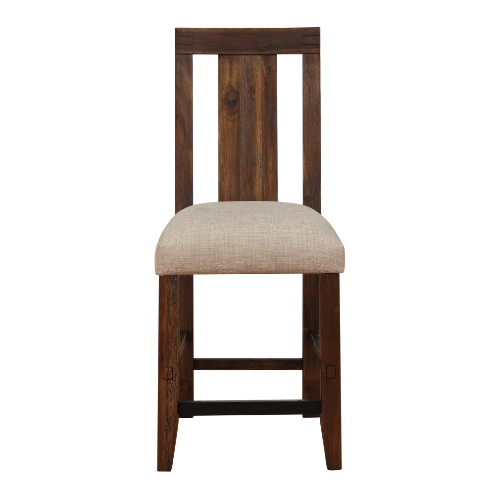 Meadow Solid Wood Upholstered Kitchen Counter Stool - What A Room